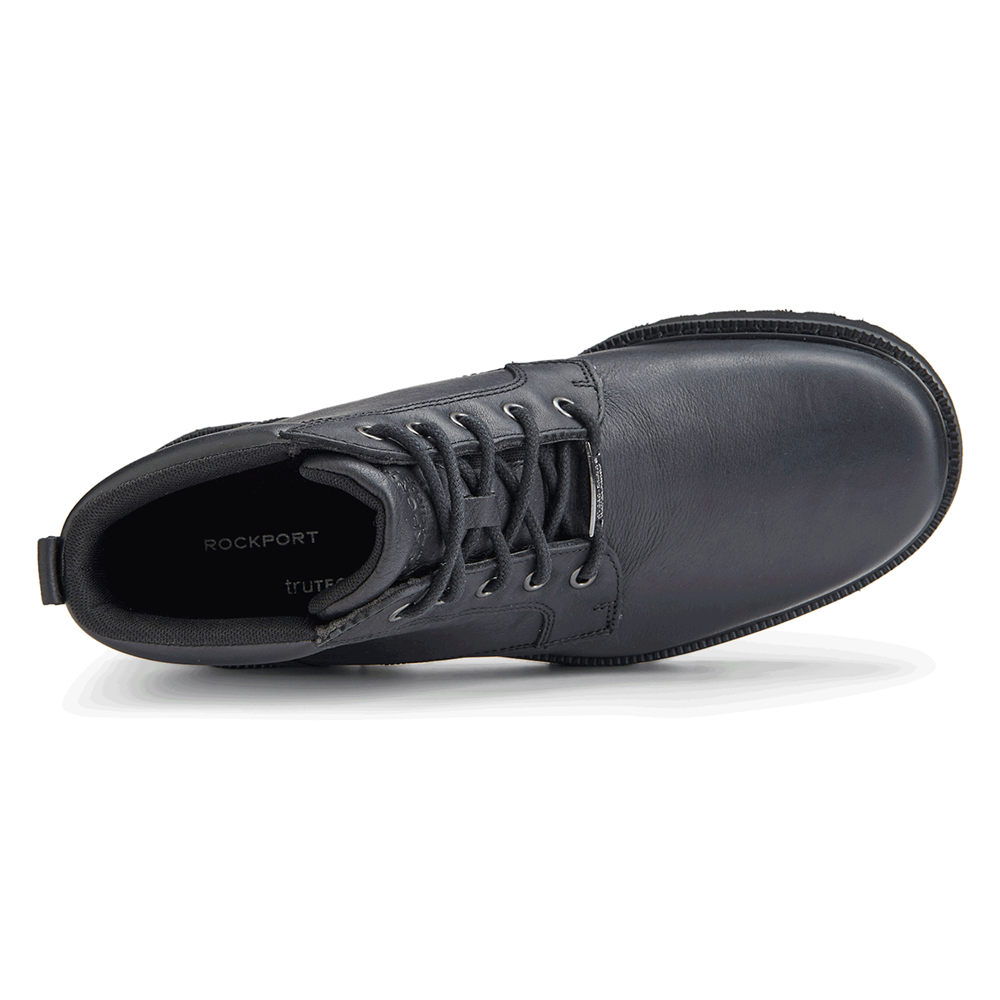 Botas Rockport Homem Pretas - Northfield Waterproof Plain Toe - 78624OYST